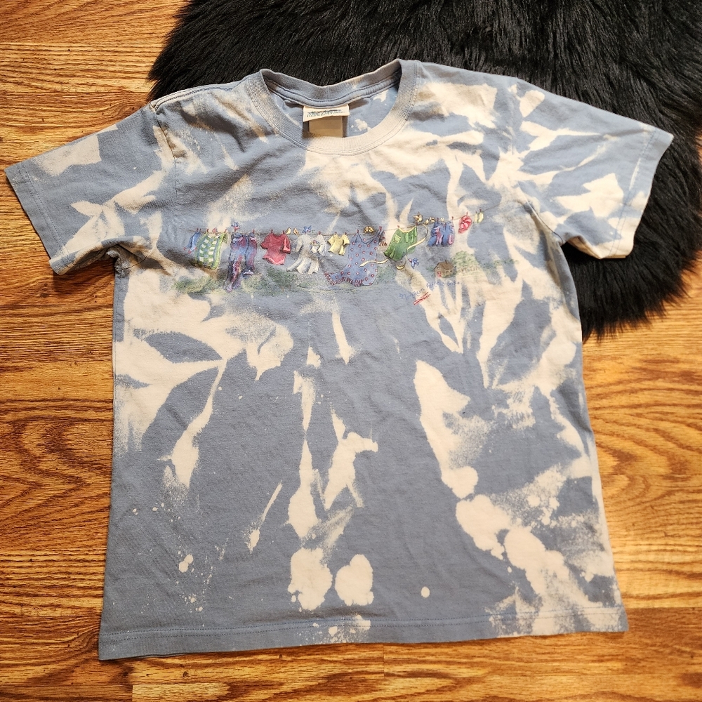 Vintage Northern Reflection Custom Reverse Dyed Tie Dyed T-Shirt Womens Size M